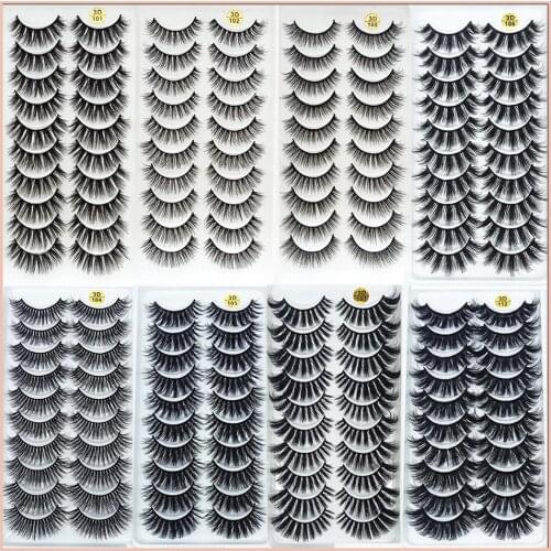 5pairs/box natural false eyelashes fake lashes long makeup 3d mink lashes eyelash extension mink eyelashes for beauty