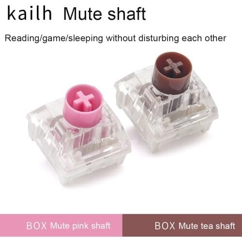 10 pieces Kailh Box Switch Silent Pink Mute Brown Axis Switch for Customized Mechanical keyboard 3 Pins Gaming Linear Tactile