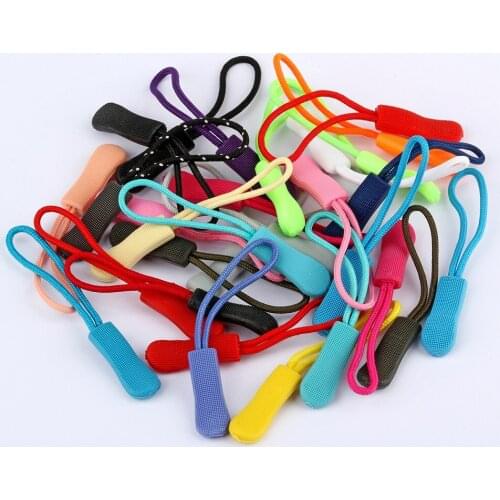 1000pcs Zipper Pull Puller End Fit Rope Tag Replacement Clip Broken Buckle Fixer Zip Cord Tab Travel Bag Suitcase Tent Backpack