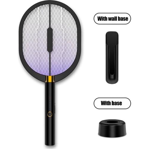 USB Rechargeable 2 In 1 Electric Mosquito Bug Zappers Zapper Mosquito Swatter Electric Fly Swatter For Home Outdoor Mata Moscas