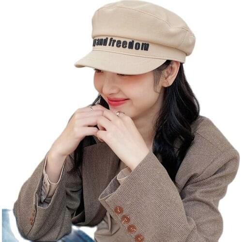 2021 Octagonal Flat Cap Women Summer Hat Spring and Summer Cotton Female Hats for Women Male Female Retro Beret Female Caps