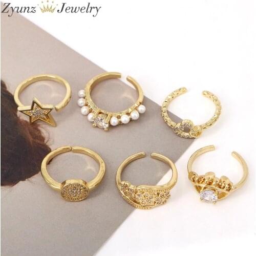 5PCS, Punk Gold Color Stars Rings For Women Girls Minimalist Geometric Anillos Mujer 2021 Female Bohemian Jewelry Gifts