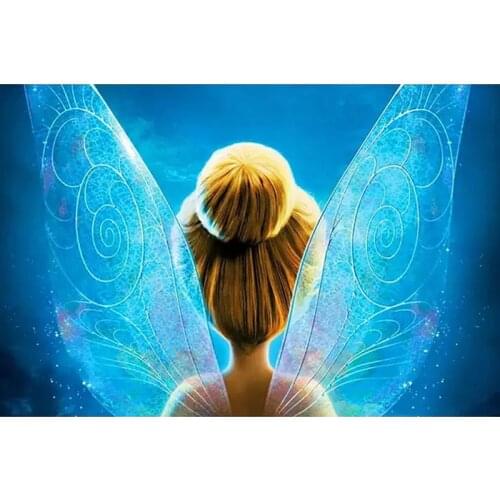 5d Diamond Painting Cross Stitch Diamond Embroidery Cartoon Fairy Tinker Bell Full Square/round Rhinestones Home Decoration