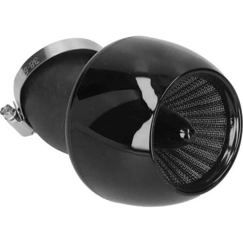 Motor Accessories Air Filter Clamp Motorcycle Air Filter Replacement Black for 28‑48mm Inner Diameter Pipe Motorbikes