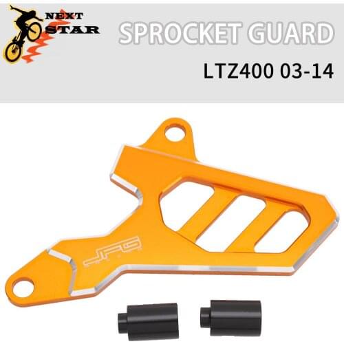 Motorcycle CNC Aluminum Gold Billet Front Sprocket Guard Protect Cover For Suzuki LTZ400 LTZ 400 2003-2014