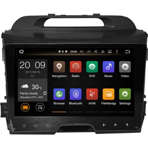 Android 9.0 4G+64G Radio Tape Recorder Car Stereo Screen Radio GPS Navigation Car Multimedia Player For KIA SPORTAGE 2010-2015
