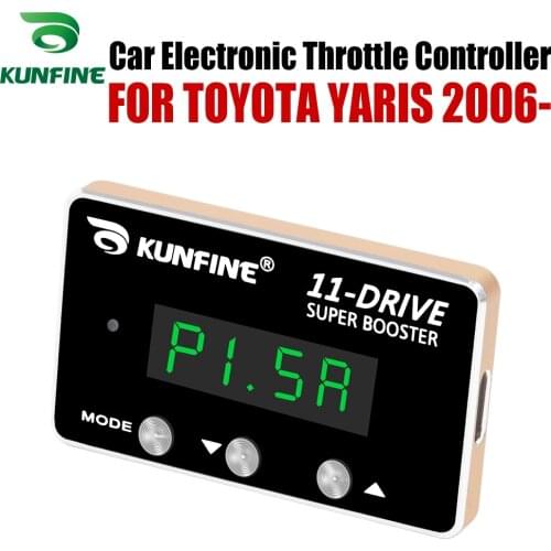 KUNFINE Car Electronic Throttle Controller Racing Accelerator Potent Booster For TOYOTA YARIS 2006-After Tuning Parts 11 Drive