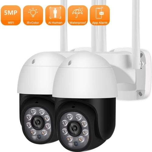 ANBIUX 5MP PTZ WIFI Camera 2MP Speed Dome AI Human Detection Two-Way Audio IP Camera P2P Home Security CCTV Video Surveillance