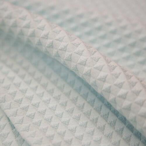 Customized 2019 Spring and Autumn Handmade Fabric Embossed High-grade Three-dimensional Diamond Plaid Cotton Dress DIY Jacquard