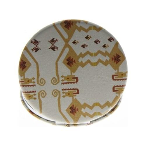 6cm Round Double Side Small Portable Folding Compact Pocket Hand Vanity Makeup Cosmetic Mirror For Women Girl Man Child Kid Gift