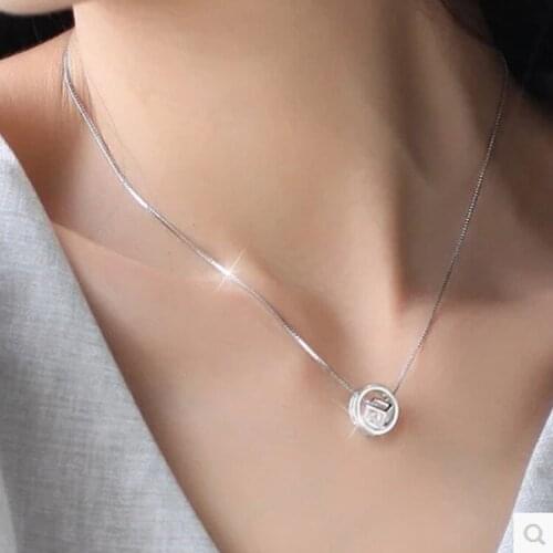 Trendy Zircon Cube Box Choker Necklaces For Women Fashion Long Sweater Chain Necklaces 2021 Party Jewelry Gift