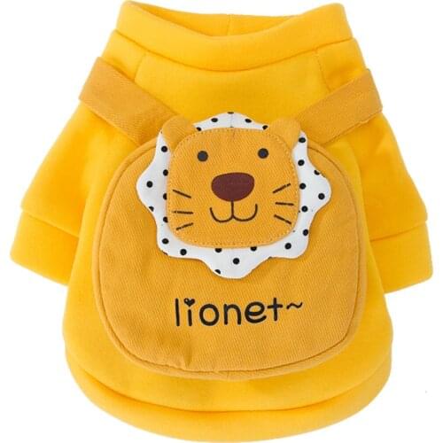 Pet dog cute lion dog vest dog bag vest teddy chihuahua pet cute dress up dog costume