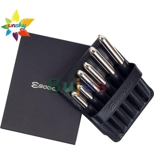 Original Spain ESCODA OPTIMO 1241Natural Kolinsky Mink hair Round head Watercolor gouache painting brush Travel kit Art supplies