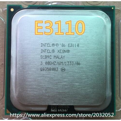 Original Intel Xeon E3110 CPU Processor (3.0Ghz/ 6M /1333GHz) Socket 775 (working 100% Free Shipping)