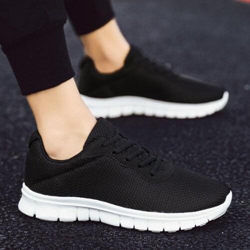 Plus Size Summer Breathable Running Shoes Man Sports Shoes Men Sneakers Sport Man Brand Black Athletic Brands Tennis Male D-995