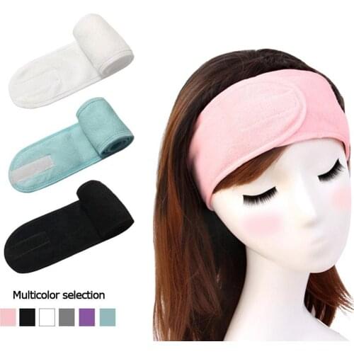 Cosmetic Wrap Tiara Turban Face Wash Adjustable Yoga Women Toweling Bath Hairband Makeup Headbands SPA Salon Accessories