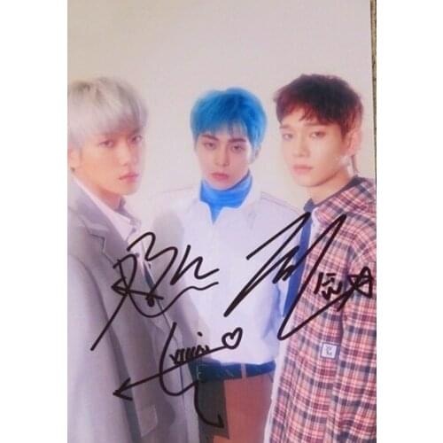 Hand signed EXO-CBX autographed Blooming Days photo picture 4*6 collection free shipping K-POP 042018A