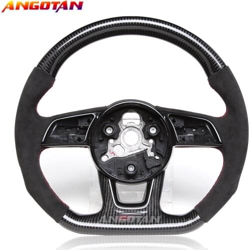 Steering Wheel for Audi RS3 RS4 RS5 S3 S4 S5 Carbon Fiber Itlay Alcantara Leather Carbon Firber steering wheel