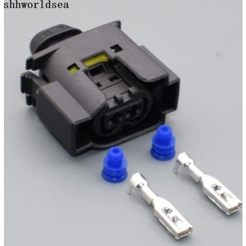 Shhworldsea 2/5/30/100set 3.5mm 2pin car electrical female plug Waterproof Auto connector 1685452728