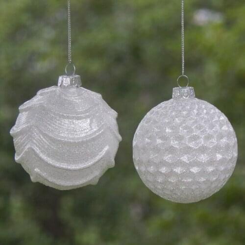 Glass painted balls christmas ball decorations