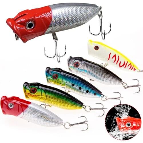 7CM/11.5G Water surface popper bait Hard Bait realistic jigging lure Goods For Fishing Floating bait Top water Variant Colors