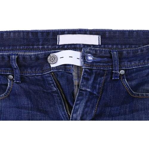 1 Pcs Pant Waist Expander Waistband Skirt Trousers Jeans Elastic Button Extender AUG889