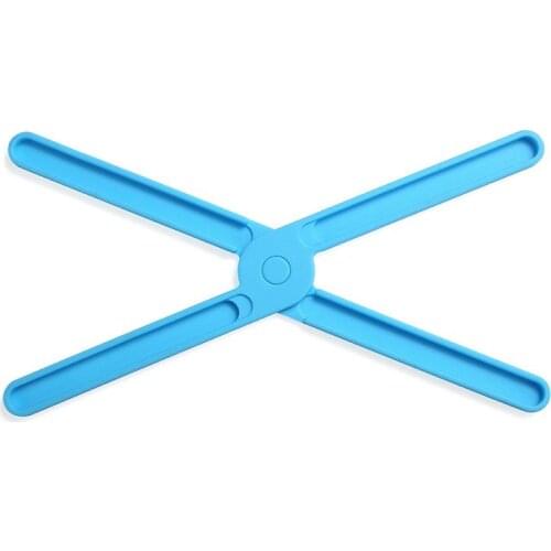 1PCS Trivet Mat Foldable Heat-Resistant Non-slip Adjustable Silicone Hot Pod Pad Bowl Coaster Drink Mat Placemat Tableware