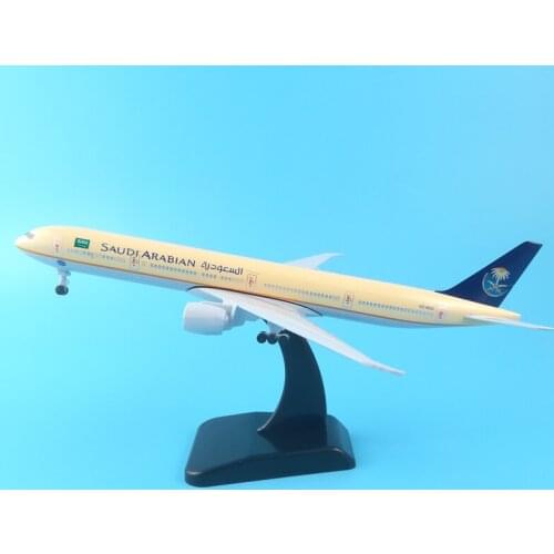 20CM SAUDI ARABIAN B777 METAL ALLOY MODEL PLANE AIRCRAFT MODEL TOY WHEELS AIRPLANE BIRTHDAY GIFT COLLECTION DESK TOY