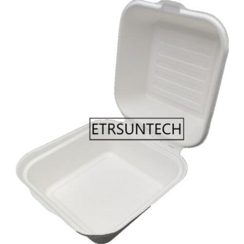 200pcs Disposable Food Packing Boxes Party Fast Food Hamburger Cake Containers Restaurant Packaging Box Convenient Takeaway Case