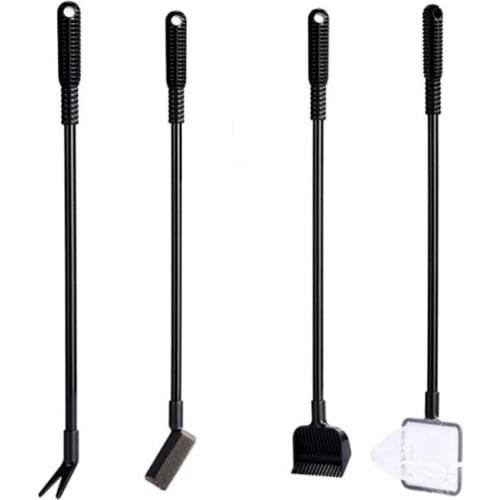 4 in 1Aquarium Tank Cleaning Tools Kit Algae Tank Clean Set Aquarium Cleaner Fish Tank Fish Net Scraper Sponge Aquarium Cleaner