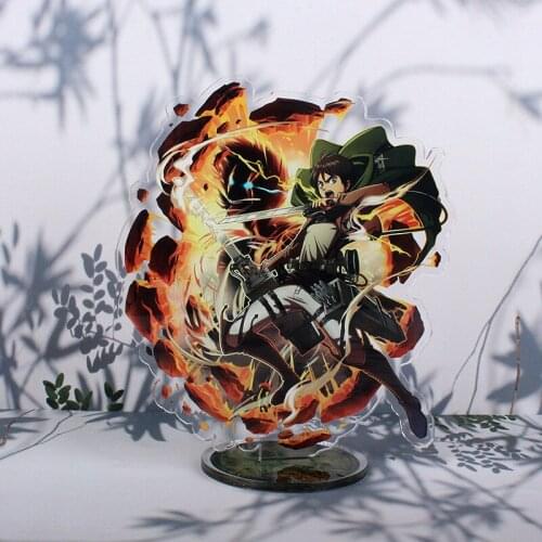 Anime Attack on Titan Acrylic Stand Figure Creativity Desktop Standing Plate Decoration Collection Model Toy Gifts
