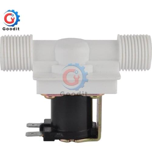 DC 12V / AC 220V Sensor Switch Electric Solenoid Valve Magnetic N/C Water Air Inlet Flow Switch Valve