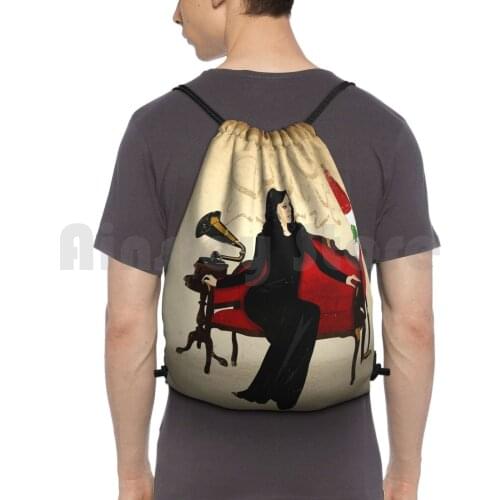 Fairouz Backpack Drawstring Bags Gym Bag Waterproof Fairouz Fayrouz ? ? ? ? ? ? Singer Egypt Lebanon Beirut Dubai Arab