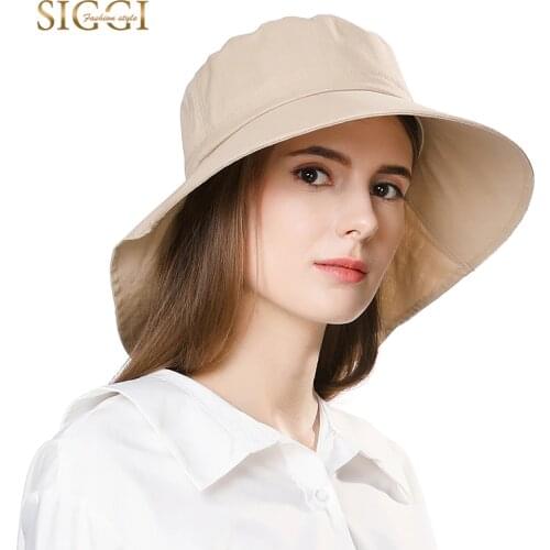 FANCET Women Summer Sun Hat Wide Brim Chapeu For Girl Praia Chapeau Femme Flap Cover Cap Cotton UPF50+ UV Chin Cord Fashion 1005