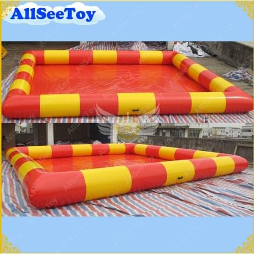 Nice Yellow and Red Inflatable Swimming Water Pool for Water Ball High Quality with Air Pump Fast Free Shipping