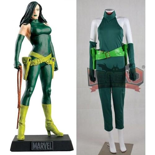 Viper cosplay costume comics viper green jumpsuit costume custom made DRESS