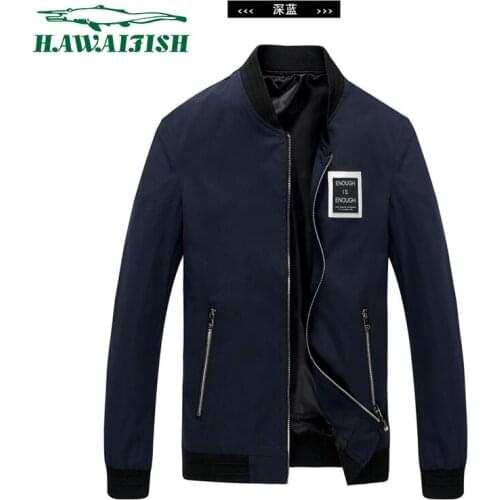 Hawaifish brand mens jacket 2021 new fashion trend Korean casual jaqueta masculina high quality slim style solid veste homme