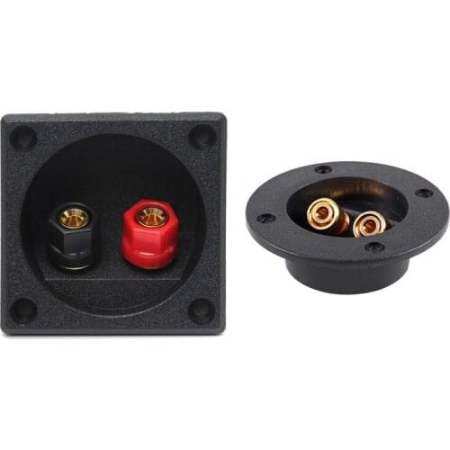 New Square Board Binding Post Speaker Box Terminal Cup Wire Cable Box Connector with 2-Way Speaker Car Box