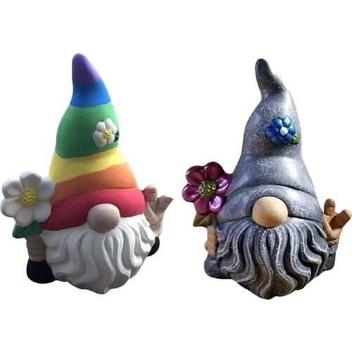 Gnomes Garden Statues, Faceless Doll Magic Garden Gnomes Statues Dwarf Resin Statue Home Figurines Sculpture