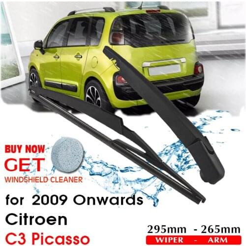 Car Wiper Blade Rear Back Window Windscreen Windshield Wipers Accessories For Citroen C3 Picasso Hatchback 295mm 2009 Onwards