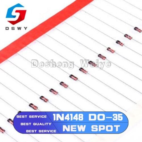 100PCS Do-35 1N4148 IN4148 High-Speed Switching Diodes