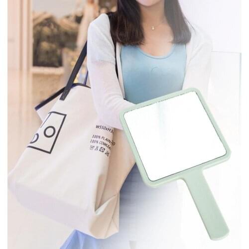 Handheld Makeup Mirror Square Makeup Vanity Mirror with Handle Hand Mirror SPA Salon Compact Mirrors Cosmetic Mirror for Women