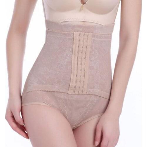 Women High Waist Trainer Tummy Control Panties Body Shaper Corsets Hip Shapewear Underwear with Hooks