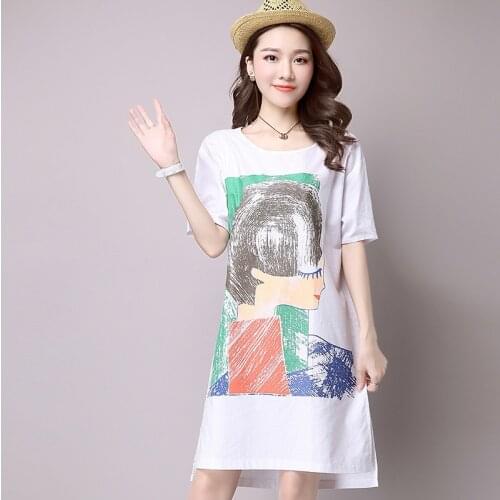 2020 Cotton And Linen WomenS Short Sleeve Vintage Robe Femme Vestido Chinese Style Dress Loose Casual Chinese Dress Qipao 10521