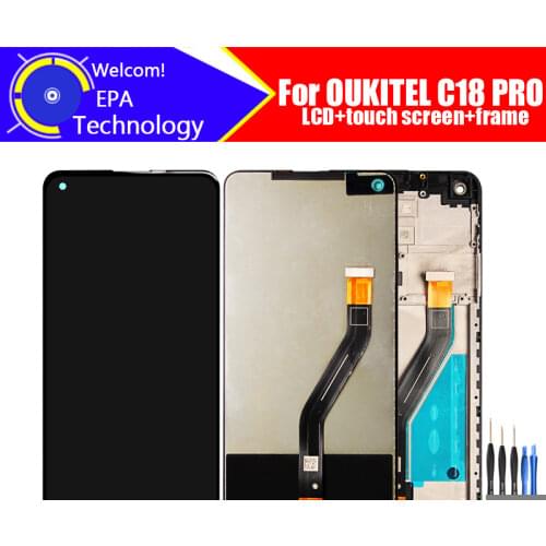 6.5 inch OUKITEL C18 PRO LCD Display+Touch Screen Digitizer Assembly 100% Original New LCD+Touch Digitizer for C18 PRO +Tools