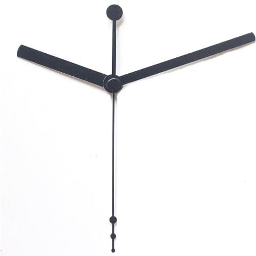 10sets S Shaft Clock Hand 53 Quartz Accessory Black Metal Aluminum Material High Quality DIY Kits