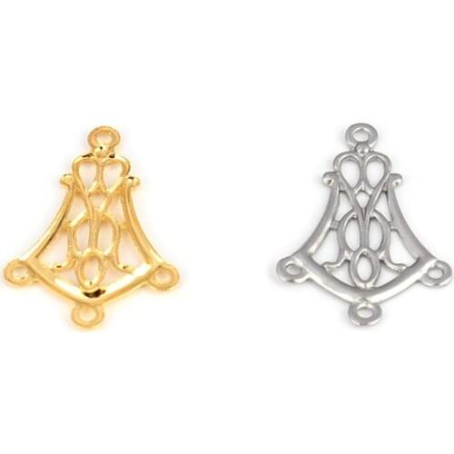 20pcs 20*13mm Stainless steel Pendant Geometry Pendant Charms Pendant For DIY Jewelry Making Accessories DIY Handmade Fitting