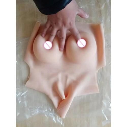 2G Upgrade BCD High Collar Neck Fake Artificial Boob Realistic Silicone Breast Forms Crossdresser Shemale Transgender Drag Queen