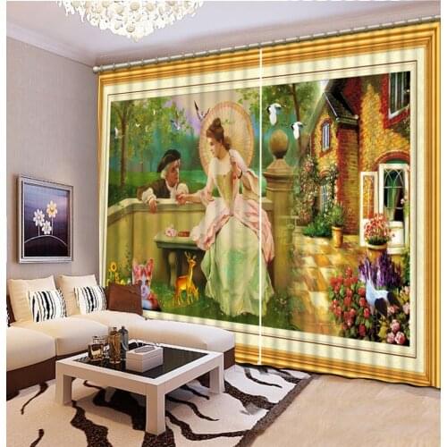 3D Blackout Curtain Europe curtains Luxury Living Room Curtains 3D Curtains For The Bedroom Kitchen Modern Window