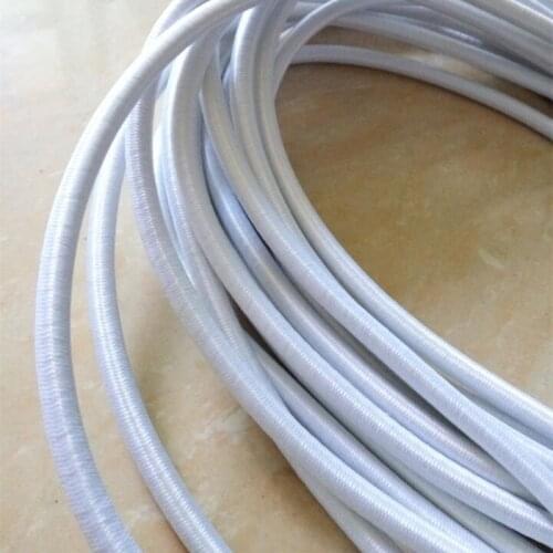 5 meters* Strong Elastic Bungee Rope Shock Cord Stretch String For Repair, Outdoors White and Black 5mm Elastic SJD02